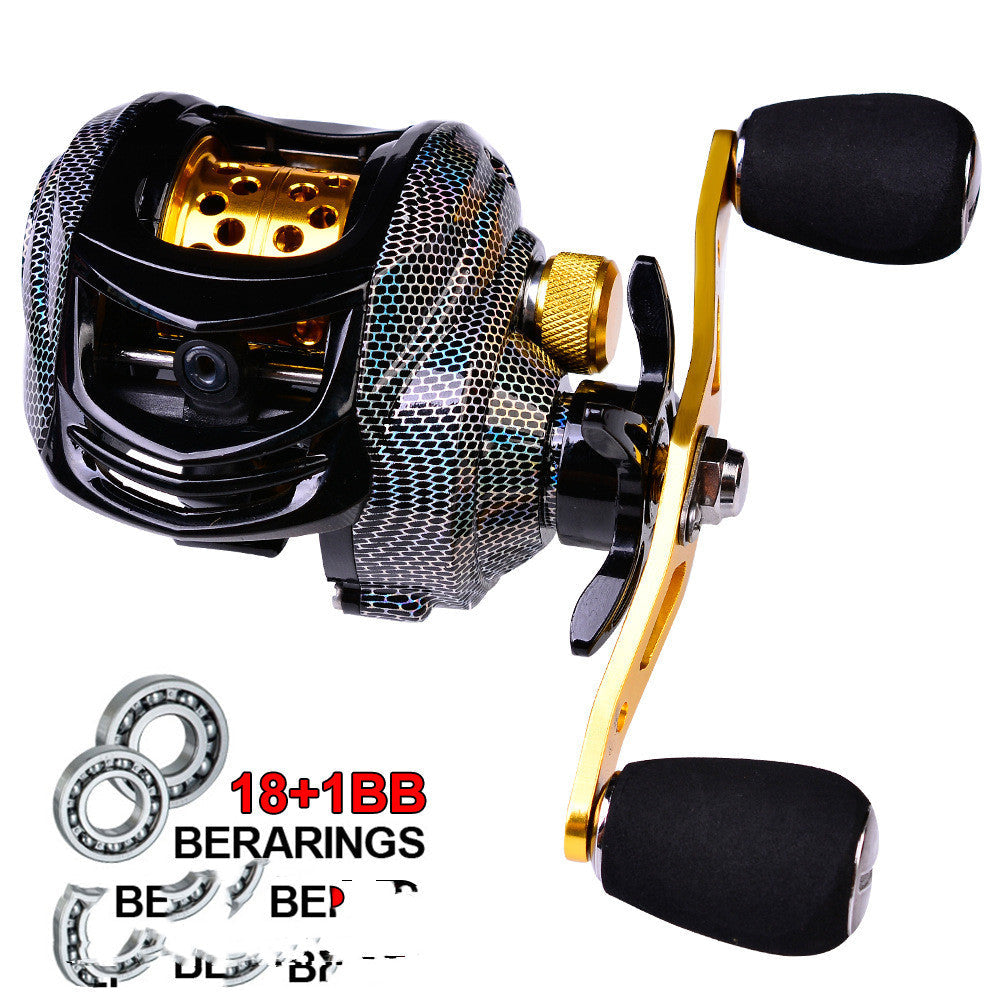 Metal Spool Baitcasting Fishing Reel 10KG Max Drag - Blue Force Sports