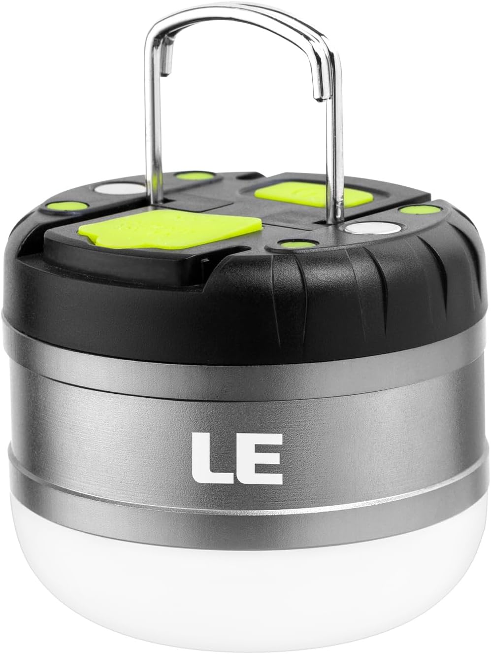 LE LED Camping Lantern Rechargeable, 310LM, 5 Light Modes, Power Bank, Waterproof, Mini Flashlight with Magnetic Base for Hurricane Emergency, Outdoor, Hiking, Home and Car