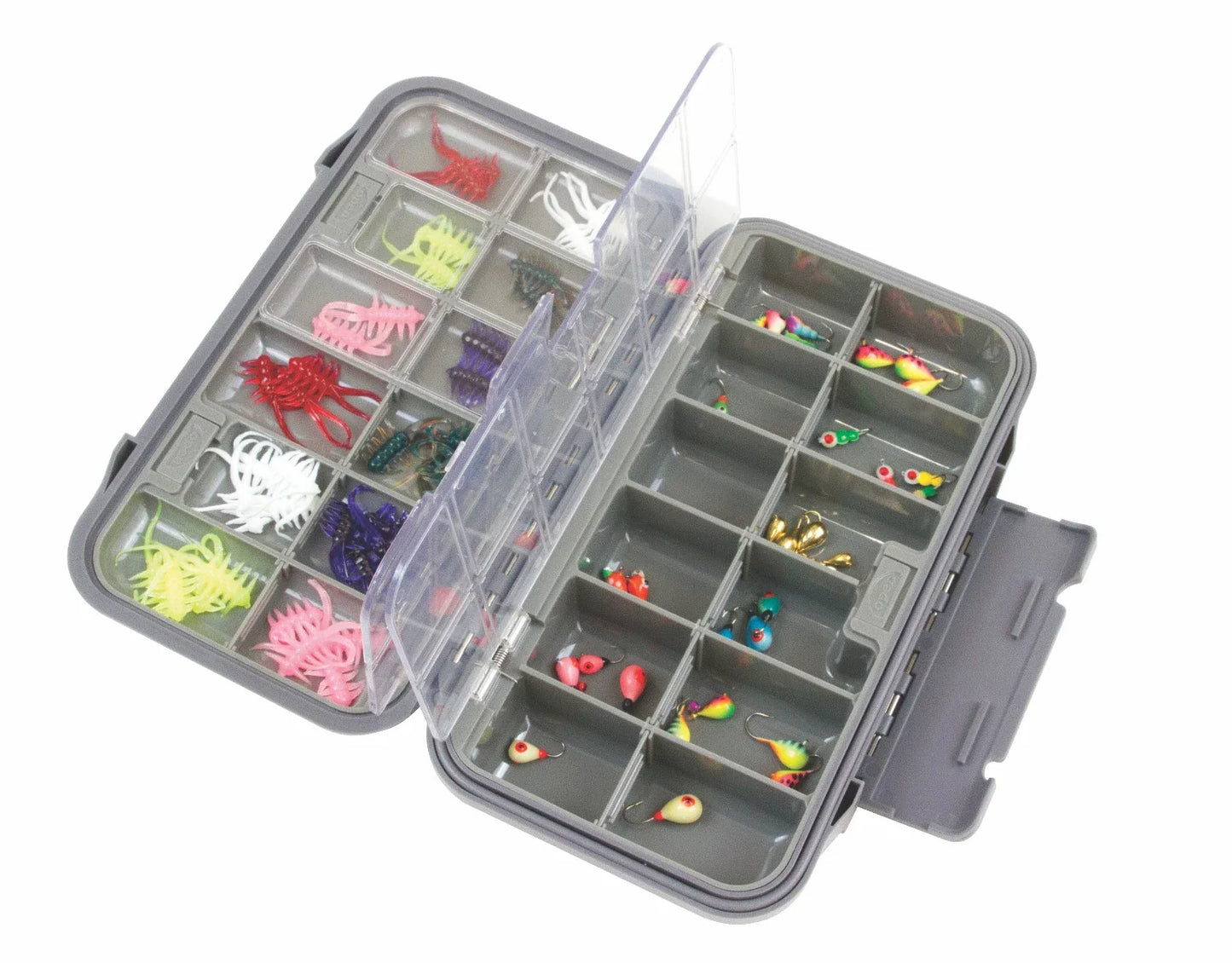 CLAM DUAL TRAY JIG BOX LG