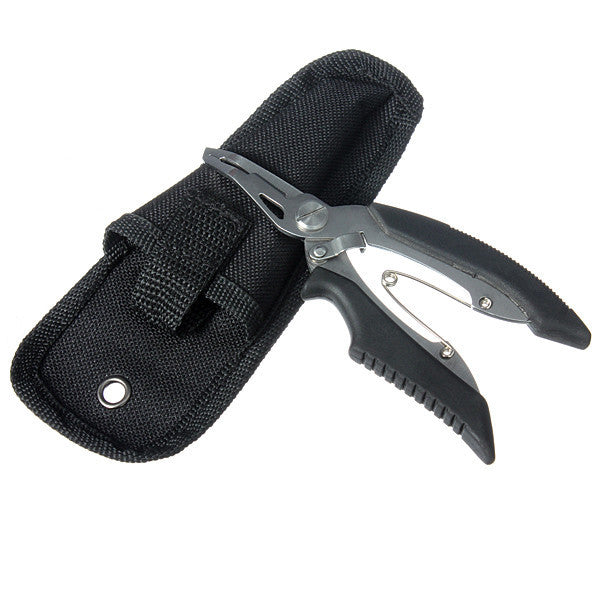 Stainless Steel Fish Pliers Scissors Line Cutter Remove Hook Tackle - GhillieSuitShop