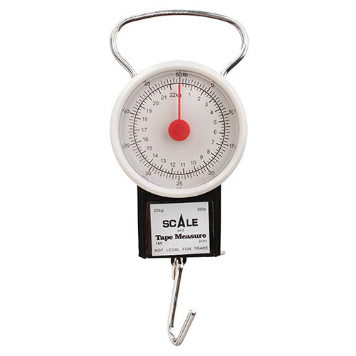 50 Lb Dial Scale W Tape Measure 1pc - GhillieSuitShop
