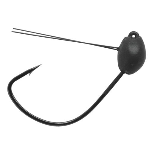 Gf Jighead Wacky Blk 1/0-3/16,3 Hooks P/P - GhillieSuitShop
