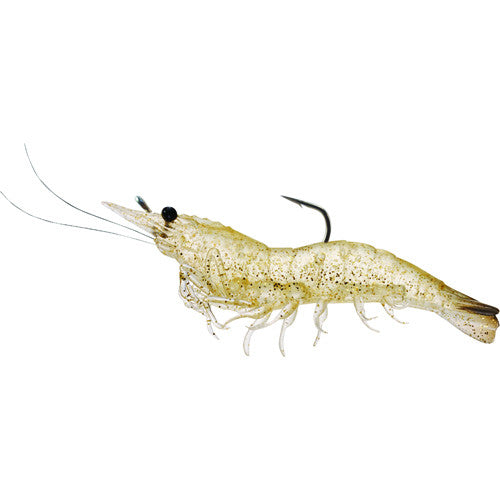 Rigged Shrimp Soft Plstc,glass shrimp,1/0 - GhillieSuitShop