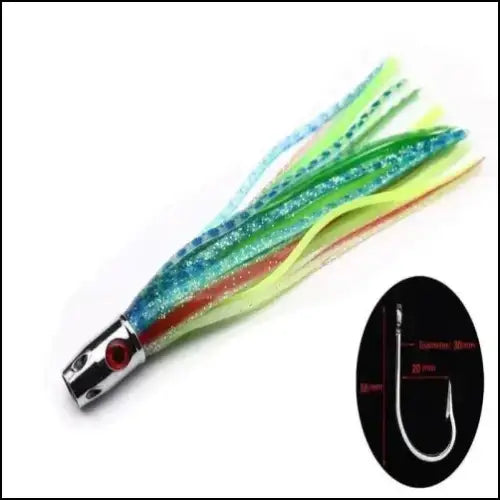Octopus Trolling Soft Bait Fishing Lure 55g 16.5cm