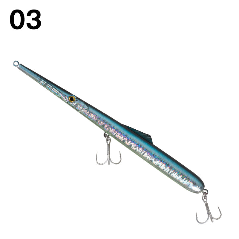Needle Fishing Lures Stickbait Pencil Hard Baits Good Action Wobblers Skipping Garfish Sphyraena Pesca - Blue Force Sports