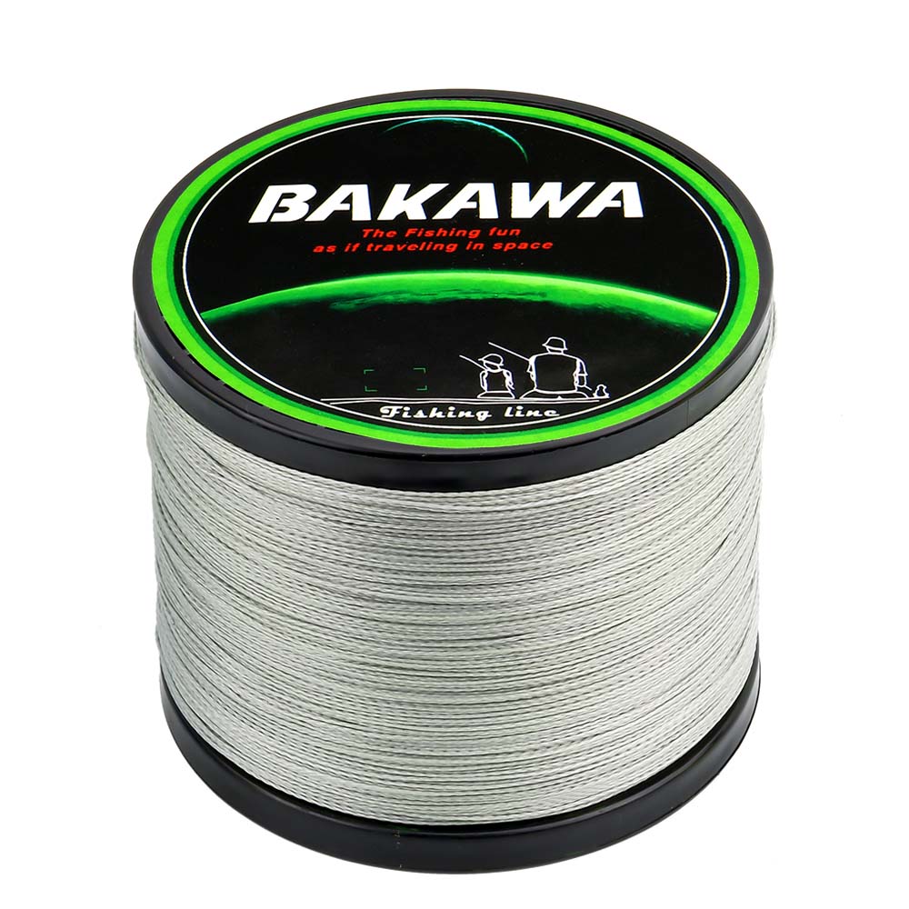 BAKAWA SuperPower 1000 4 Strand 18LB 80LB PE Braided Fishin - Blue Force Sports