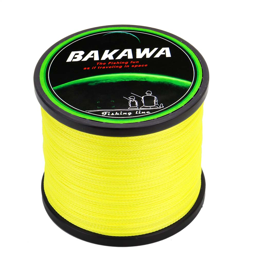 BAKAWA SuperPower 1000 4 Strand 18LB 80LB PE Braided Fishin - Blue Force Sports
