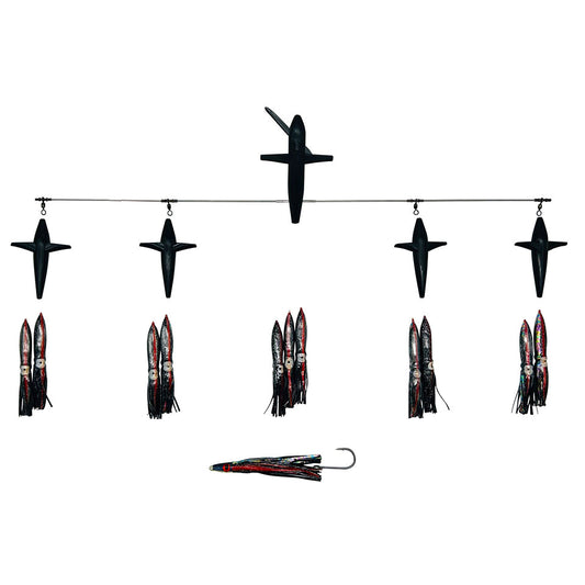 JB 19" SPLASH BAR 6" BULB BLACK