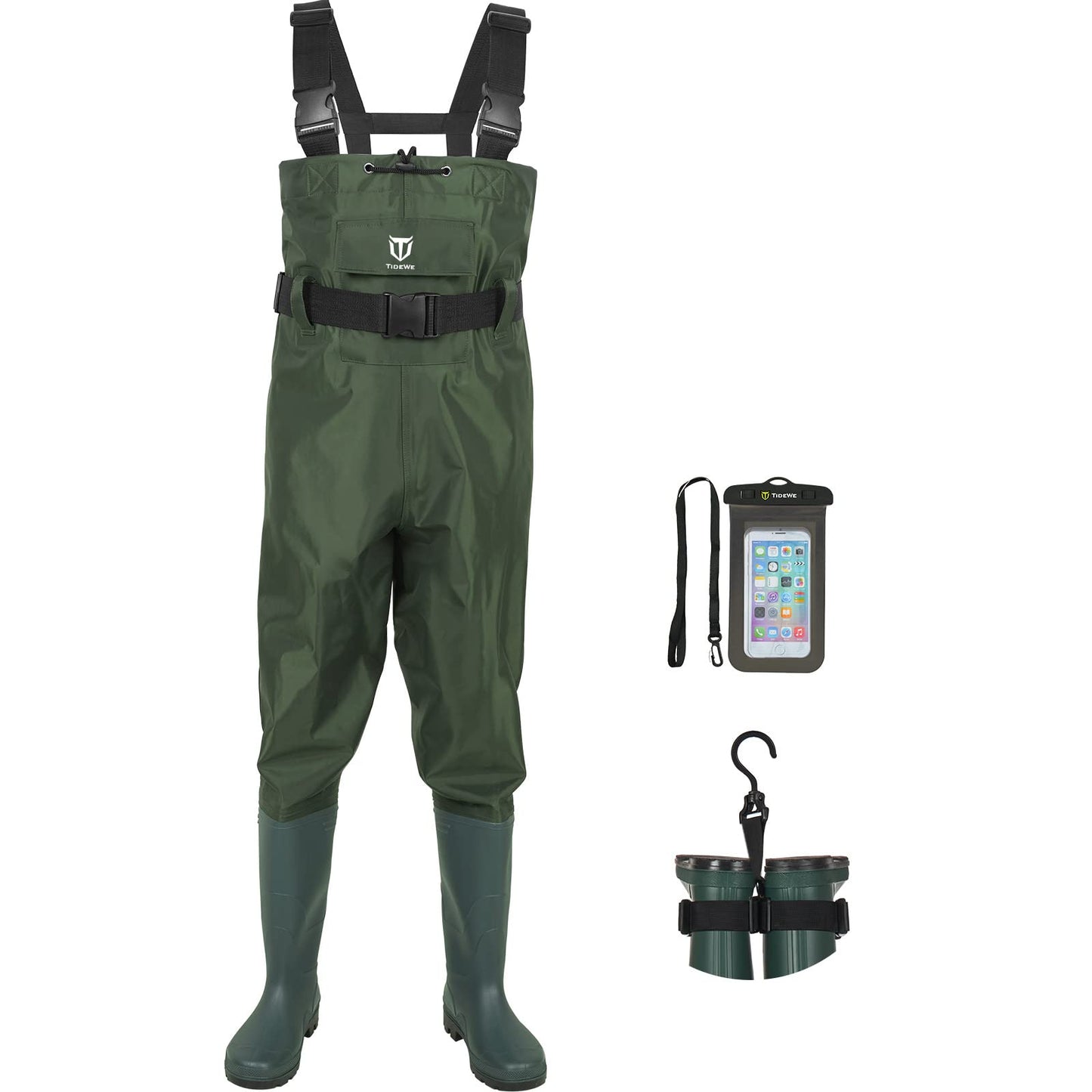 Chest Wader - Waterproof Fishing & Hunting Waders with Boot Hanger for Men and Women