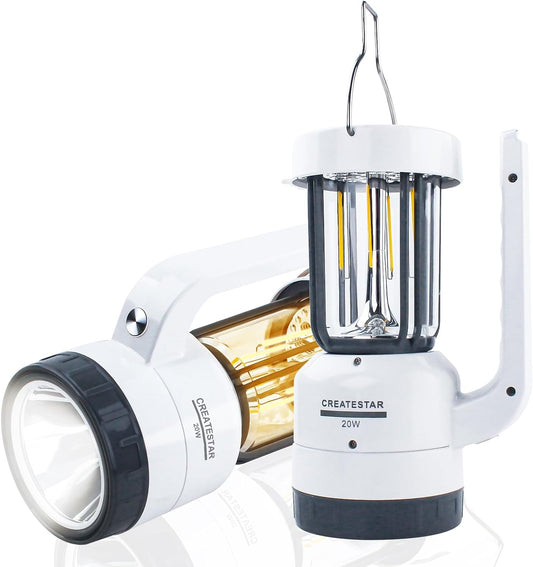 Rechargeable Battery Camping Lantern for Power Outages, Super Bright Flashlights Emergency,Hanging Camping Lights with 4 Modes for Hiking,Car Repair, Outdoor