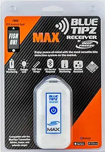 Deep Freeze Tip Up Alert-Blue Tipz MAX 22 Transmitter or Reciever/Booster-Android/iOS