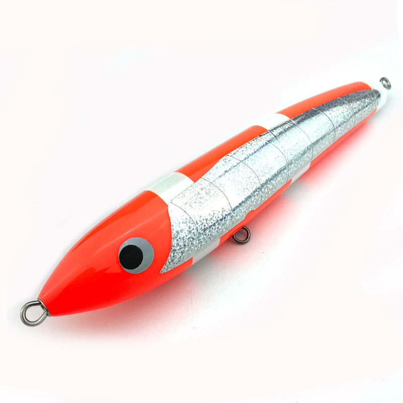 80g 90g Handmade Wood Fishing Lure Lure Sea Fishing Boat Fishing Pencil - Blue Force Sports