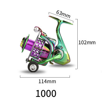 Colorful Top Quality Spinningwheel Reel High Speed 10-15Kg Drag Max Spool Cup Hole Ratio Wire Fishing Aluminium Vessel Gear H4A7