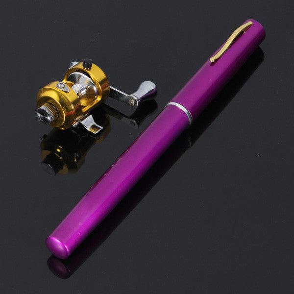 Portable Pocket Pen Shape Aluminum Alloy Fishing Rod Pole Reel Combos - GhillieSuitShop