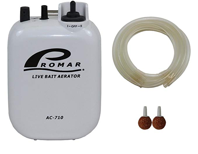 PROMAR 2-SPEED LIVE BAIT AERATOR W/AIRSTONE