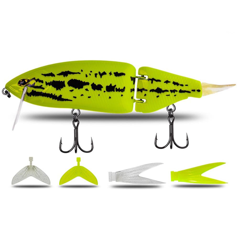 Sub-floating Water Multi-section Bionic False Bait - Blue Force Sports