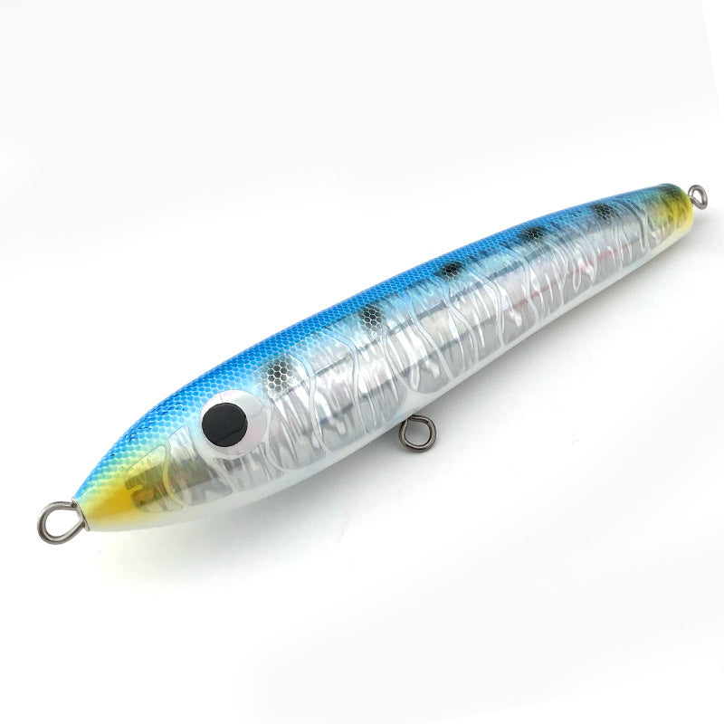 80g 90g Handmade Wood Fishing Lure Lure Sea Fishing Boat Fishing Pencil - Blue Force Sports