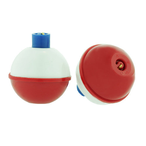 Snap-on Rd Floats 1-1/4" BulkRed/Wht 50pc - GhillieSuitShop