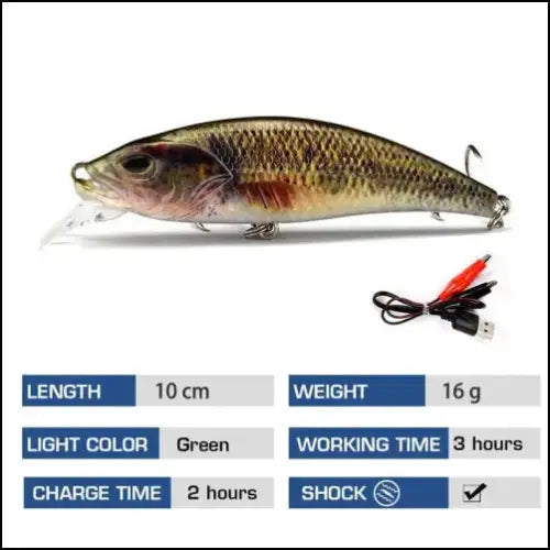 Electric Bait Automatic Fishing Lure Rechargeable 16g 10cm