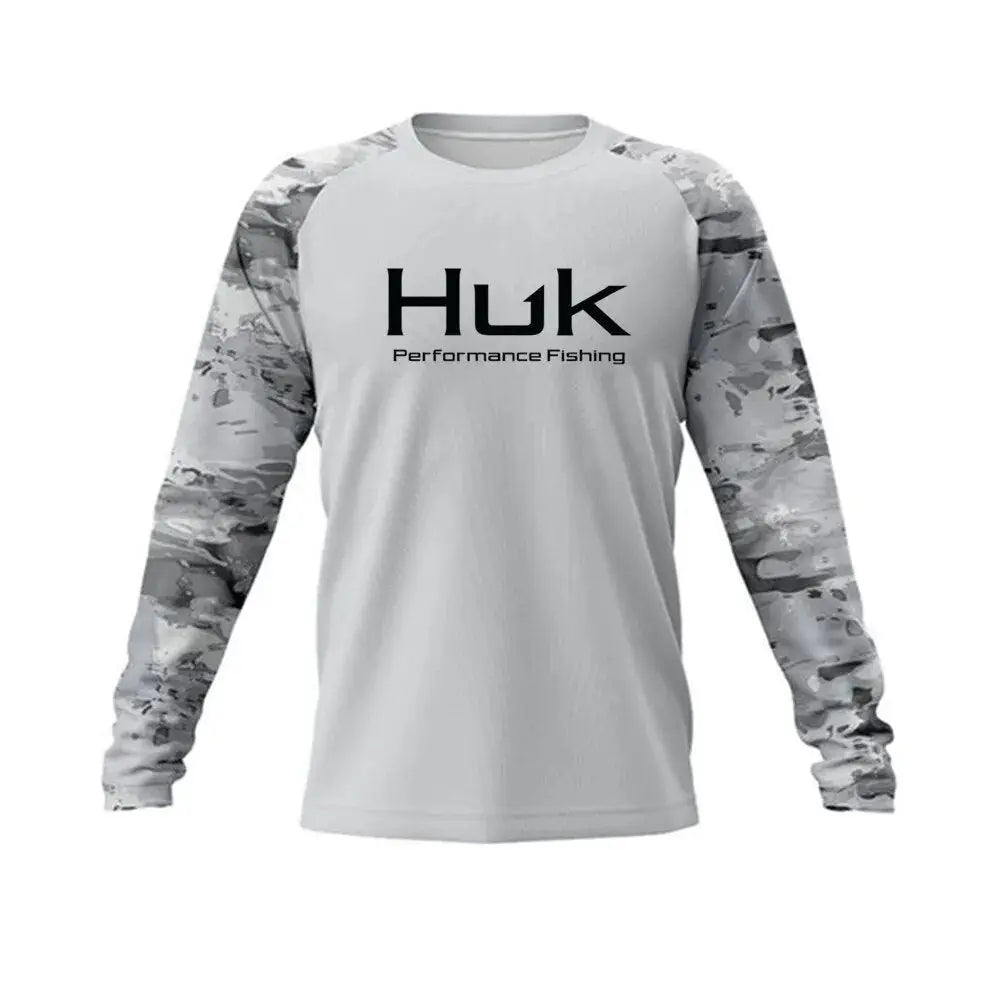 HUK Fishing Shirt Outdoor Sun Protection Long Sleeve - S