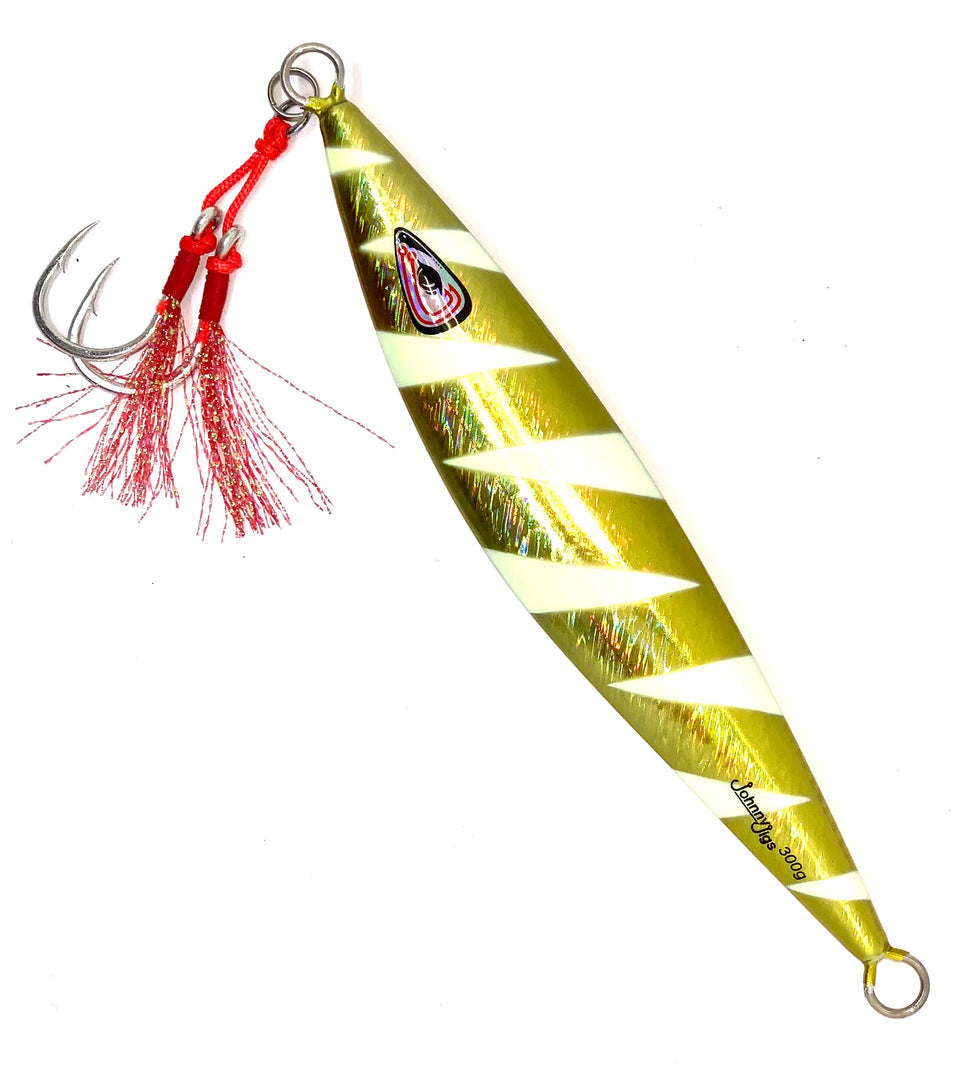 JOHNNY JIGS SLOW PITCH JIG FLAT BACK 190 GRAMS
