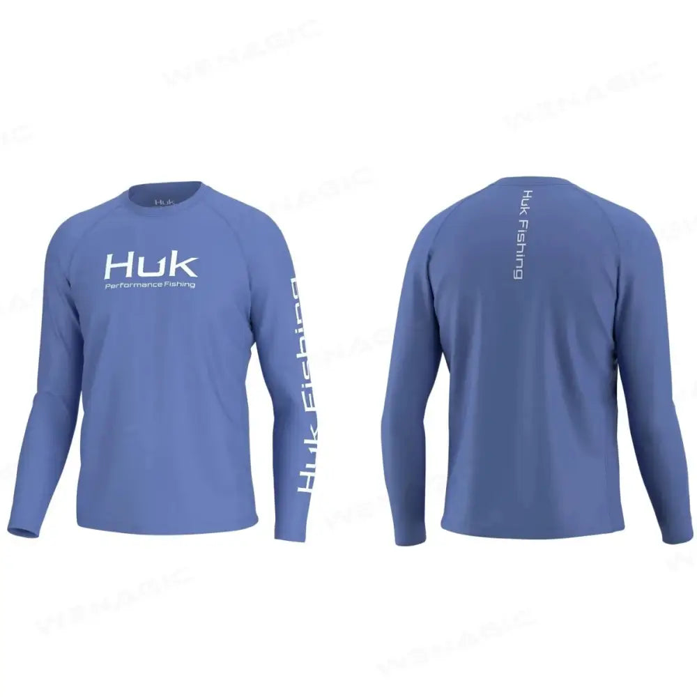 HUK Men Fishing Shirt Long Sleeve Jersey - XS